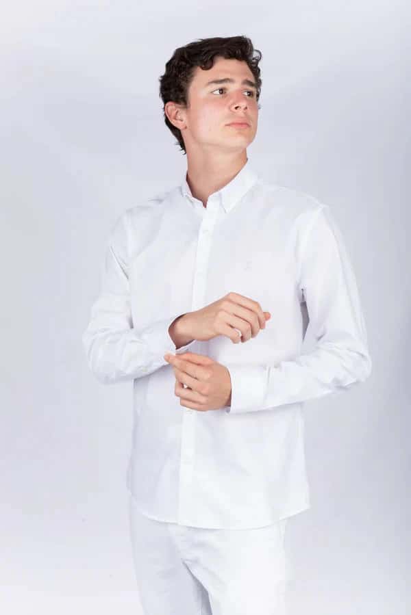 CAMISA OXFORD BLANCA - miniatura 1