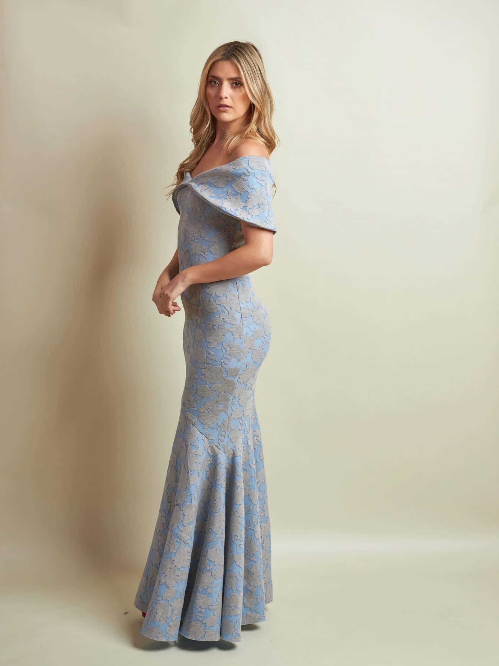 Vestido Sabina Ii Estampado Azul - miniatura 4