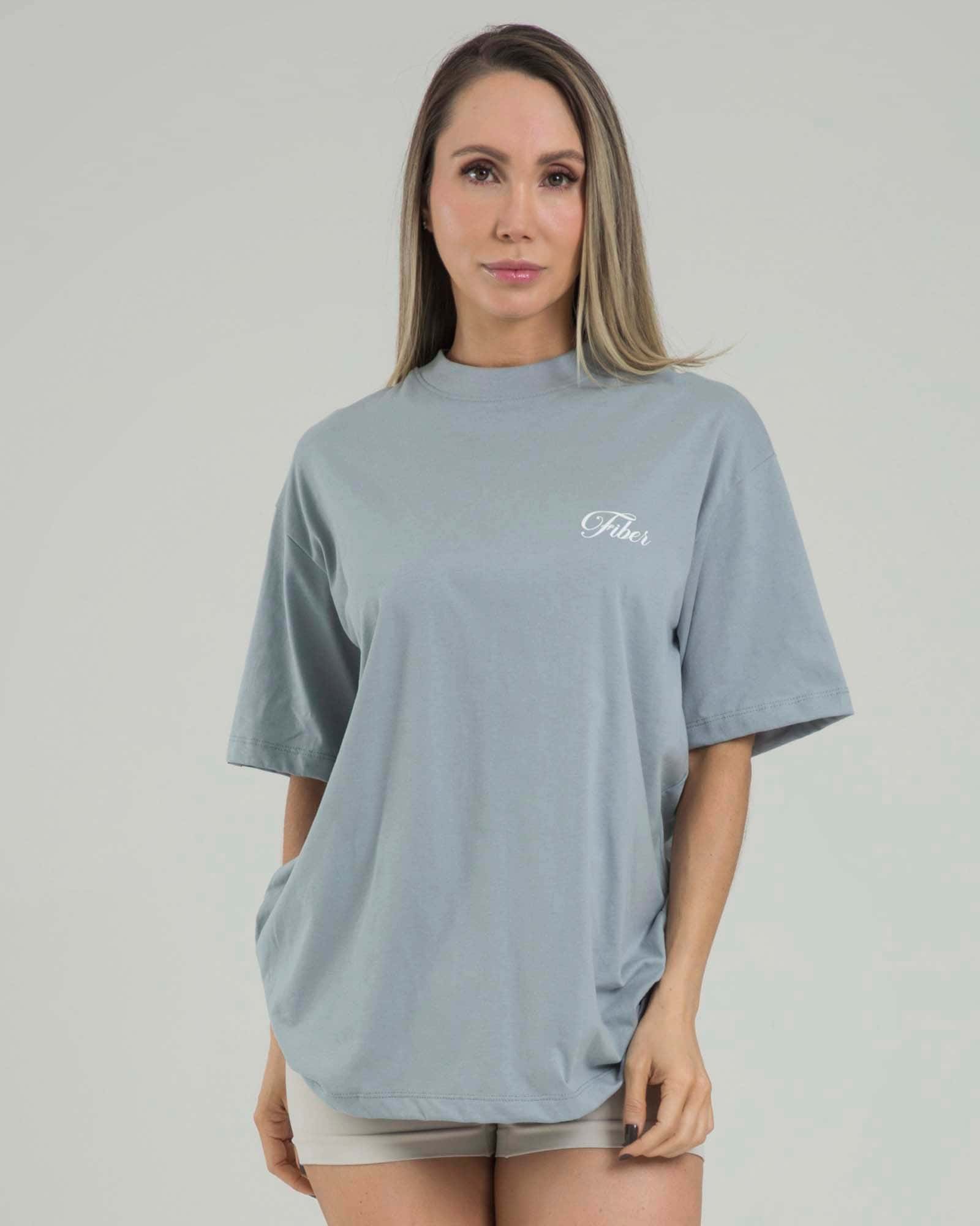 Camiseta oversize positive gris lumen FIBER