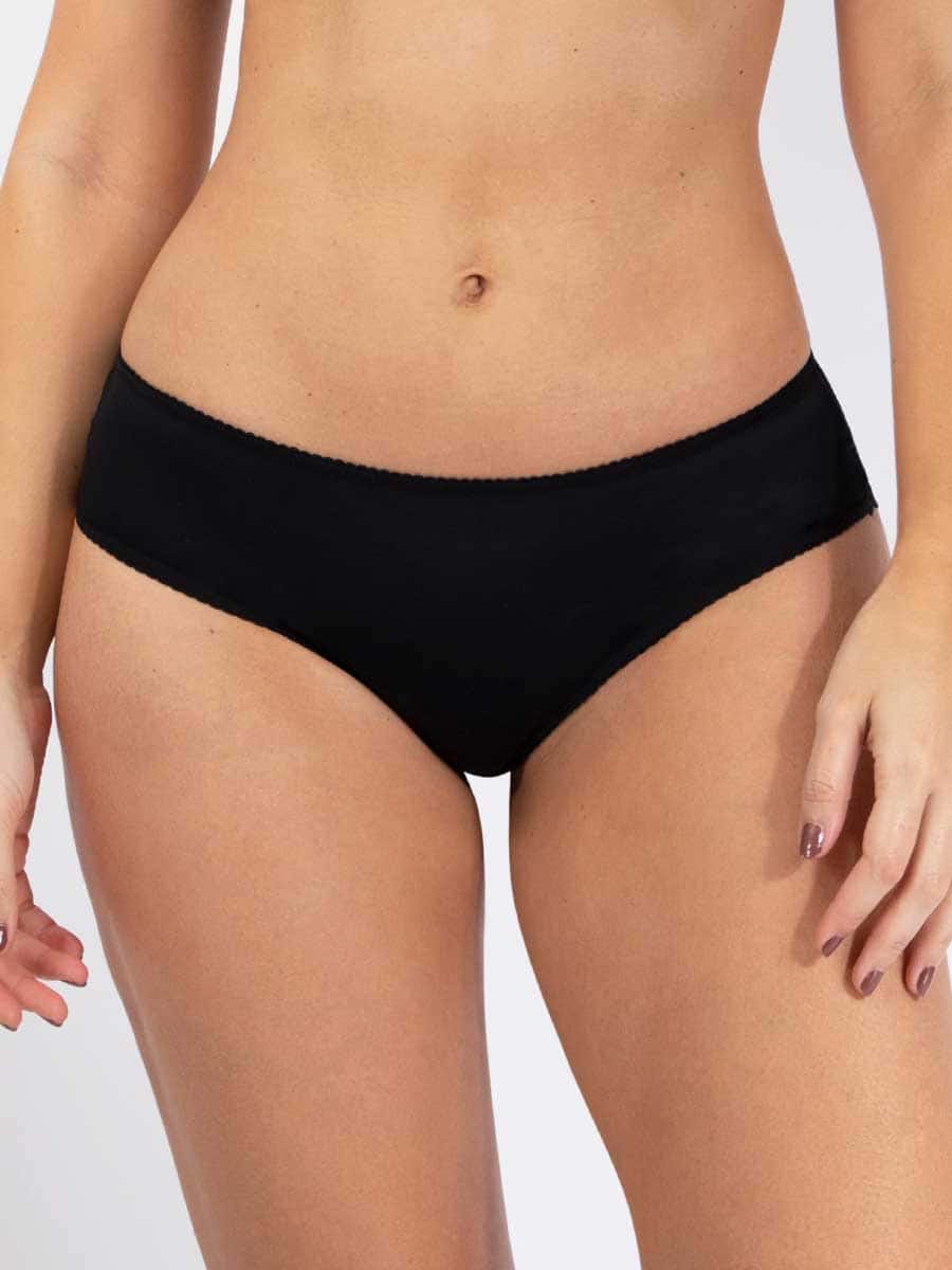 Cachetero con Encaje Para Mujer Color Negro