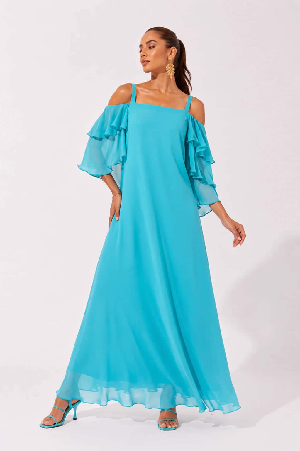 Vestido Sicilia Aguamarina - miniatura 1