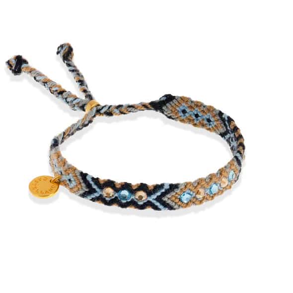 Wayuu Skinny Bracelet | Blue Beach