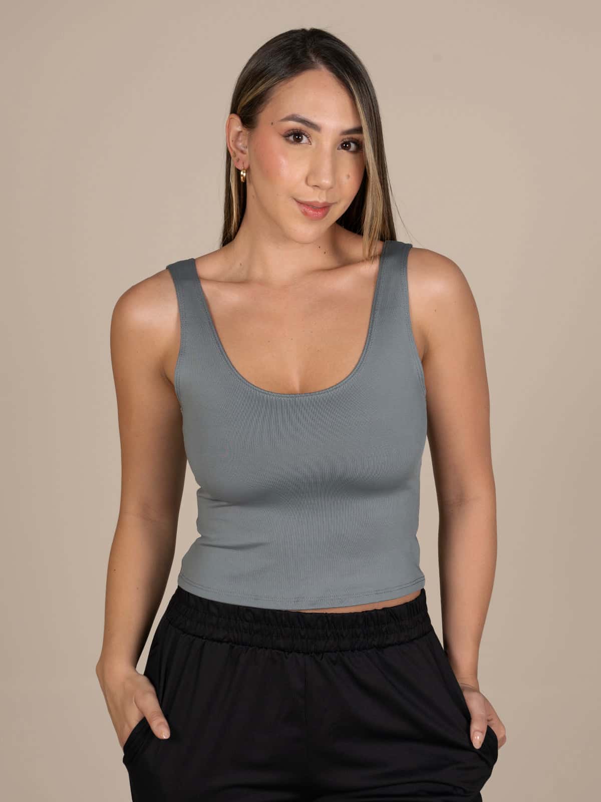 Blusa shape gris