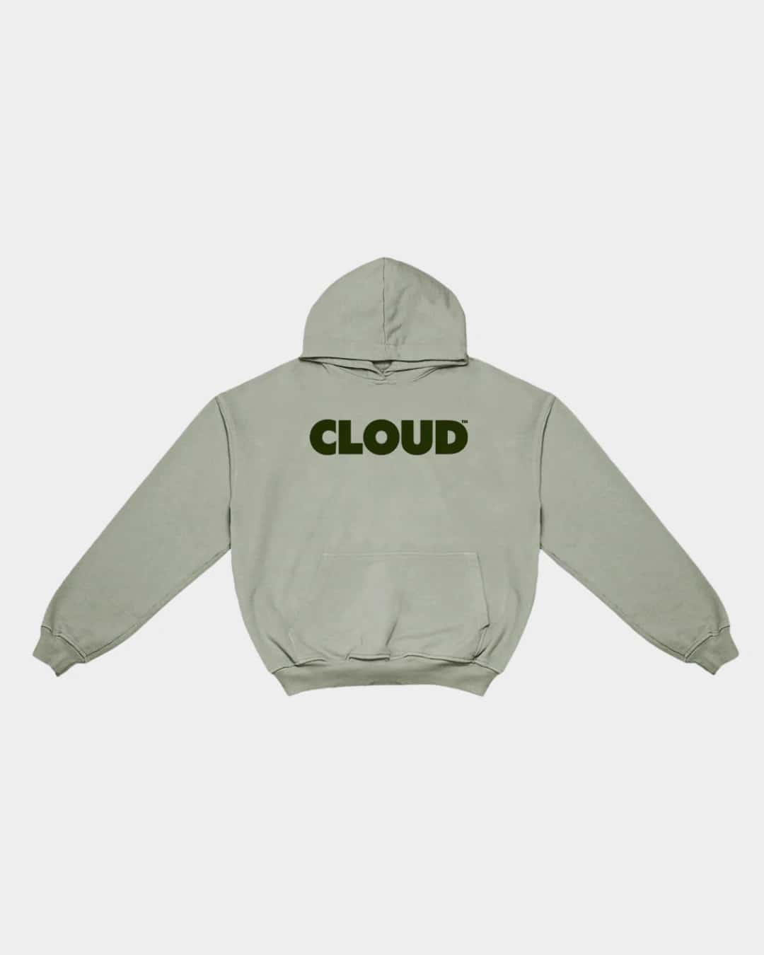 HOODIE BLOCK VERDE SOBRE VERDE BOXY FIT - miniatura 1