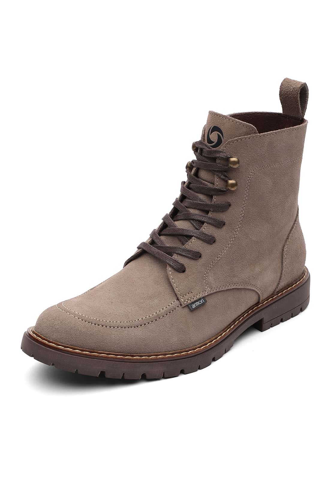 Botas de cuero para hombre color arena | Armori x Los Caballeros