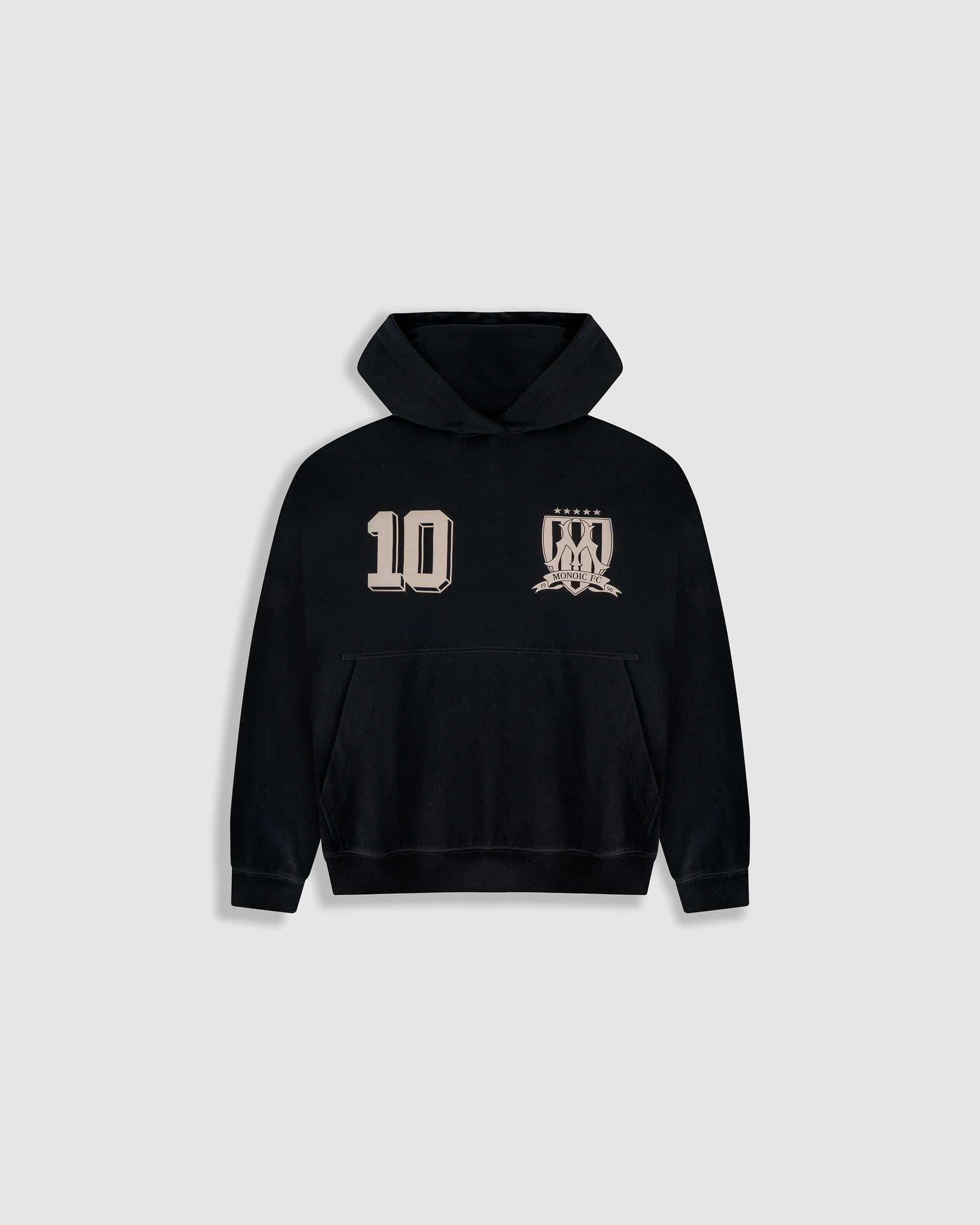 Hoodie Oversized MONOIC F.C - Negro Oscuro