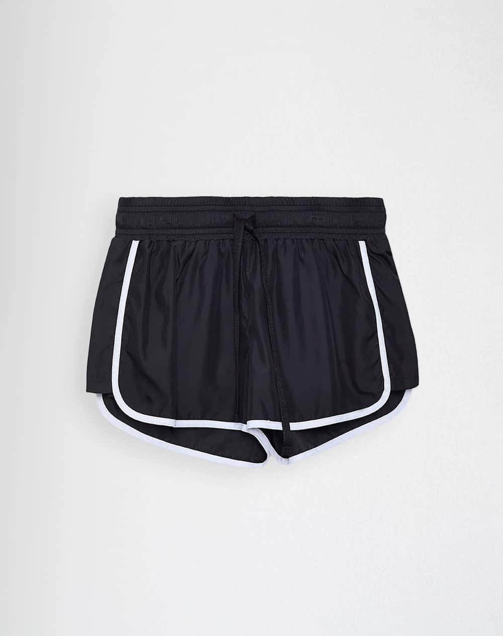 Short deportivo ciclista interno negro mujer