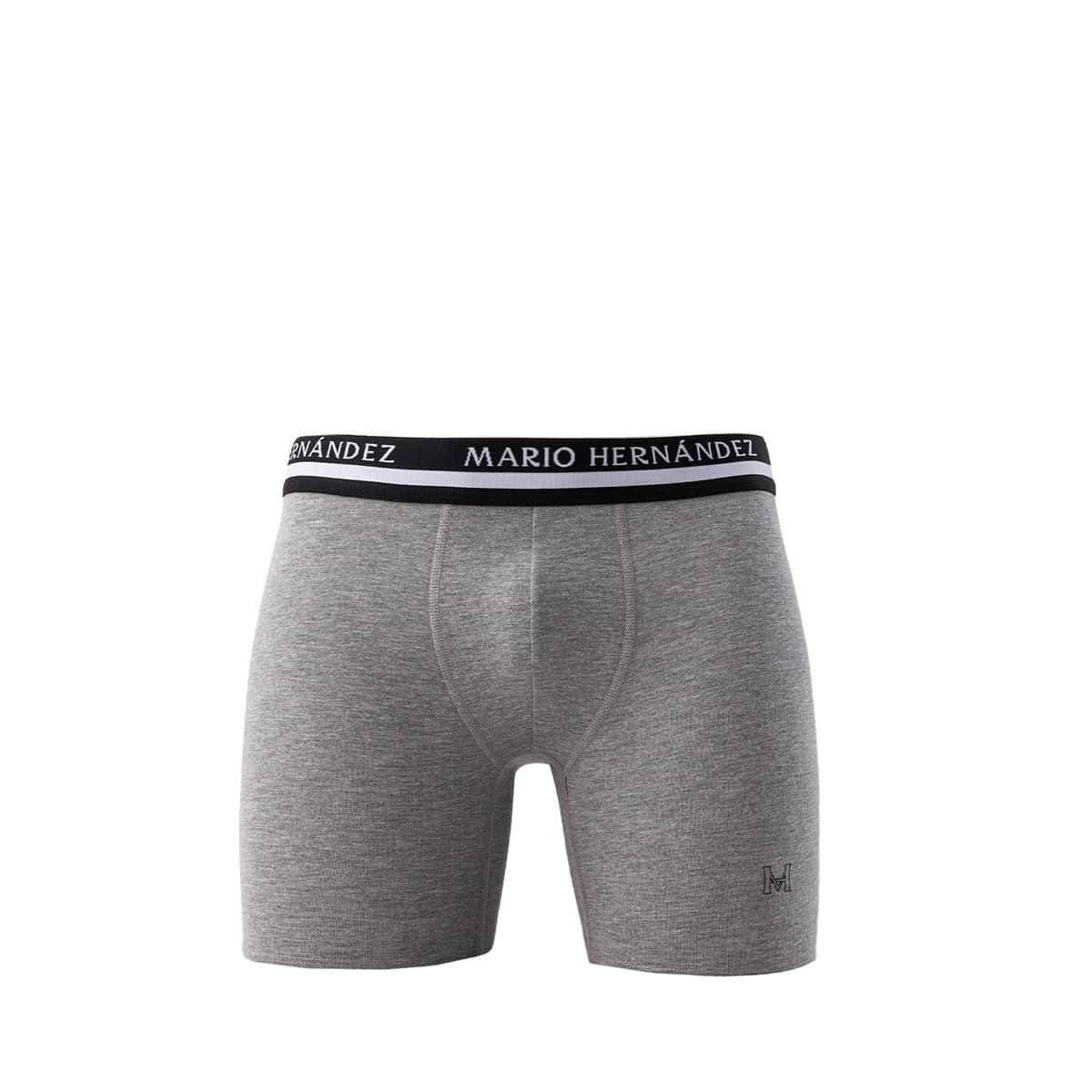 Boxer Algodón Brief Gris Básicos