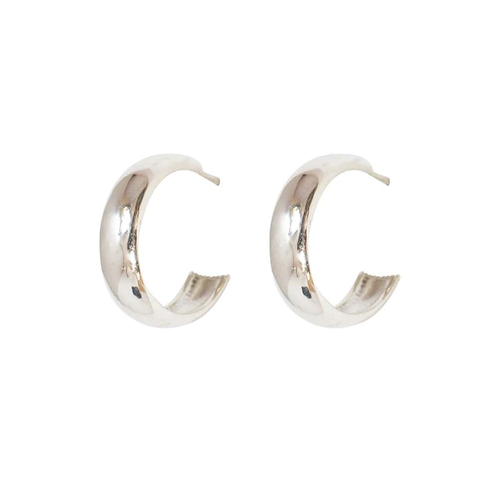 Silver Everyday Medium Hoops