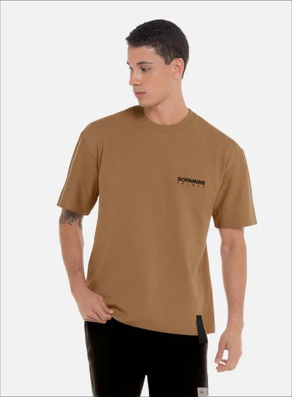 CAMISETA OVERSIZE 100% ALGODÓN CON ESTAMPADO EN FRENTE - PRECIO ESPECIAL