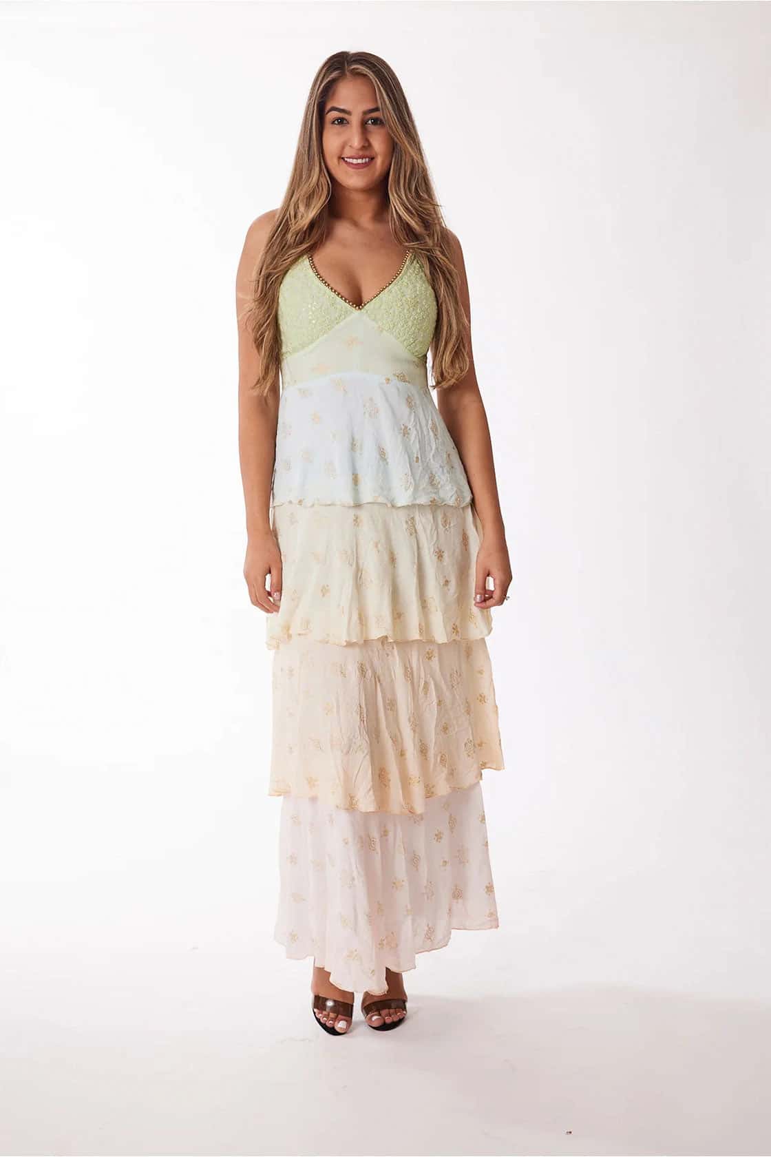 Pastel Ruffle Dress - miniatura 1