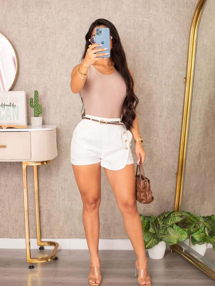 short alana (marfil)