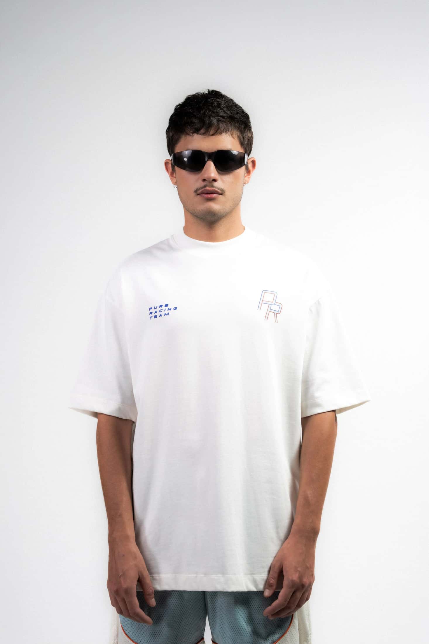 Overdrive Ivory Racing Lines T-Shirt - miniatura 2