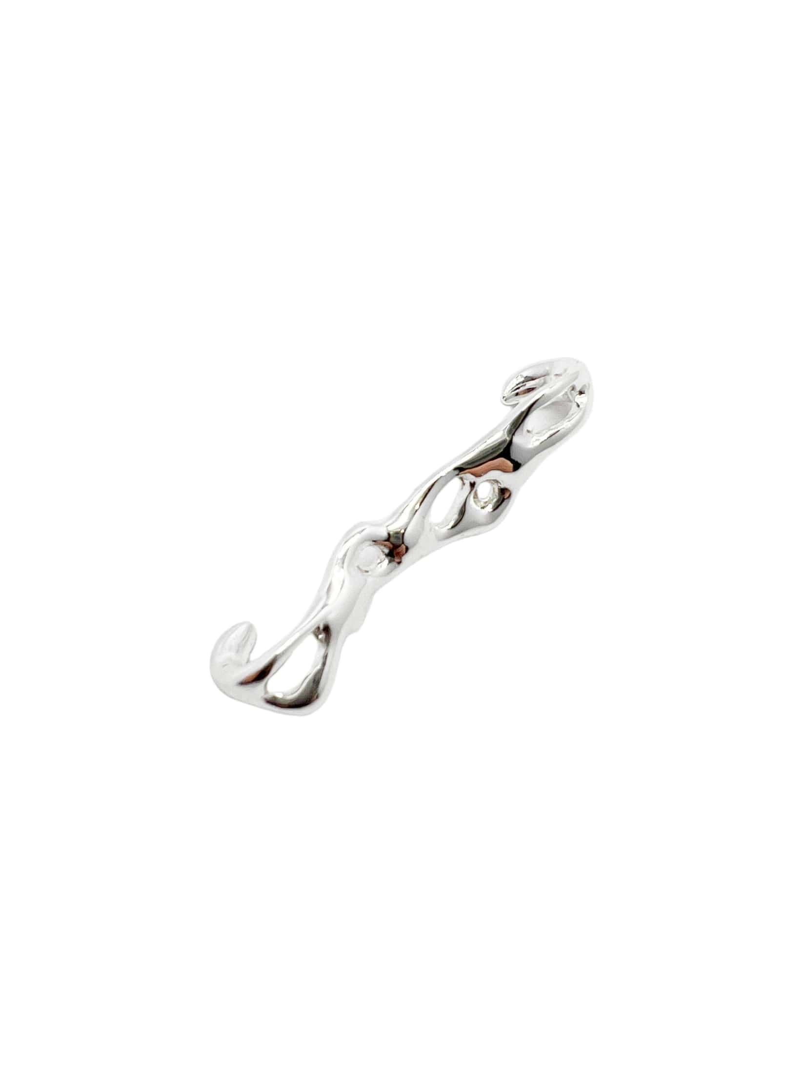 ear cuff irregular cosmic water silver - miniatura 2