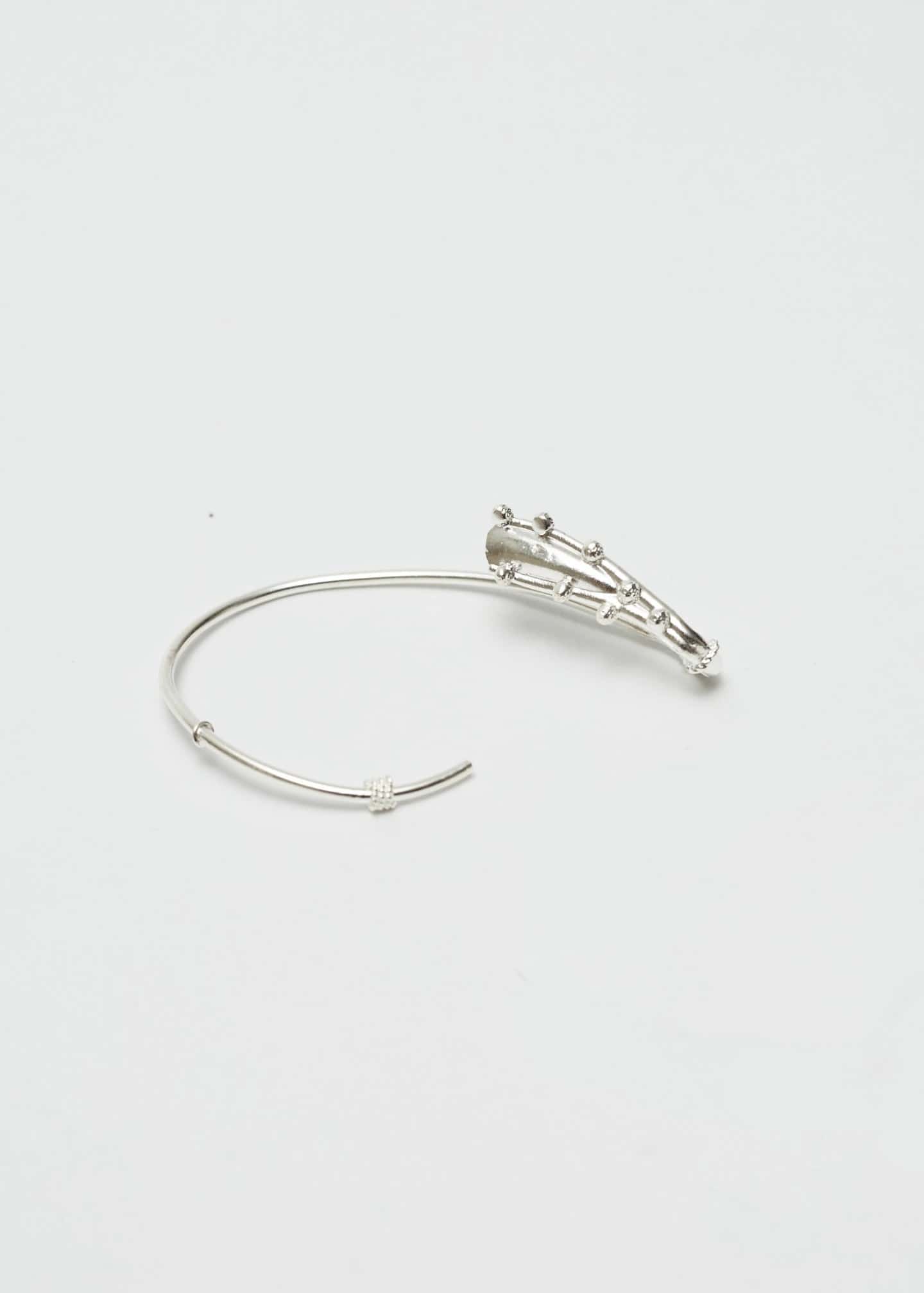 Earcuff Estambre Plata