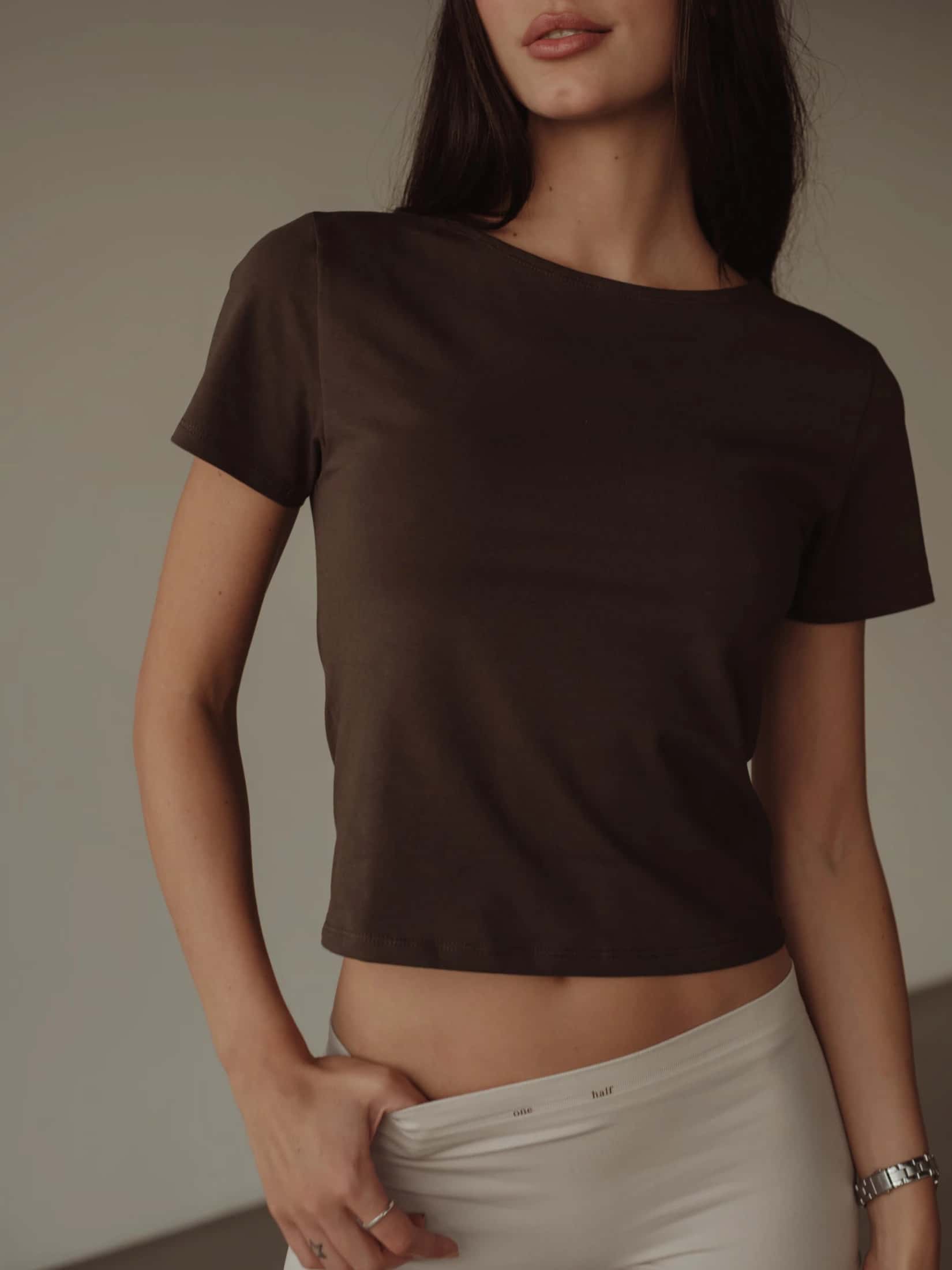 SIMPLY TEE - ESPRESSO