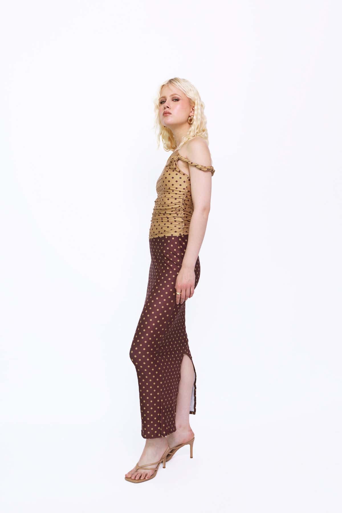 Maxi Skirt in Polka Dots