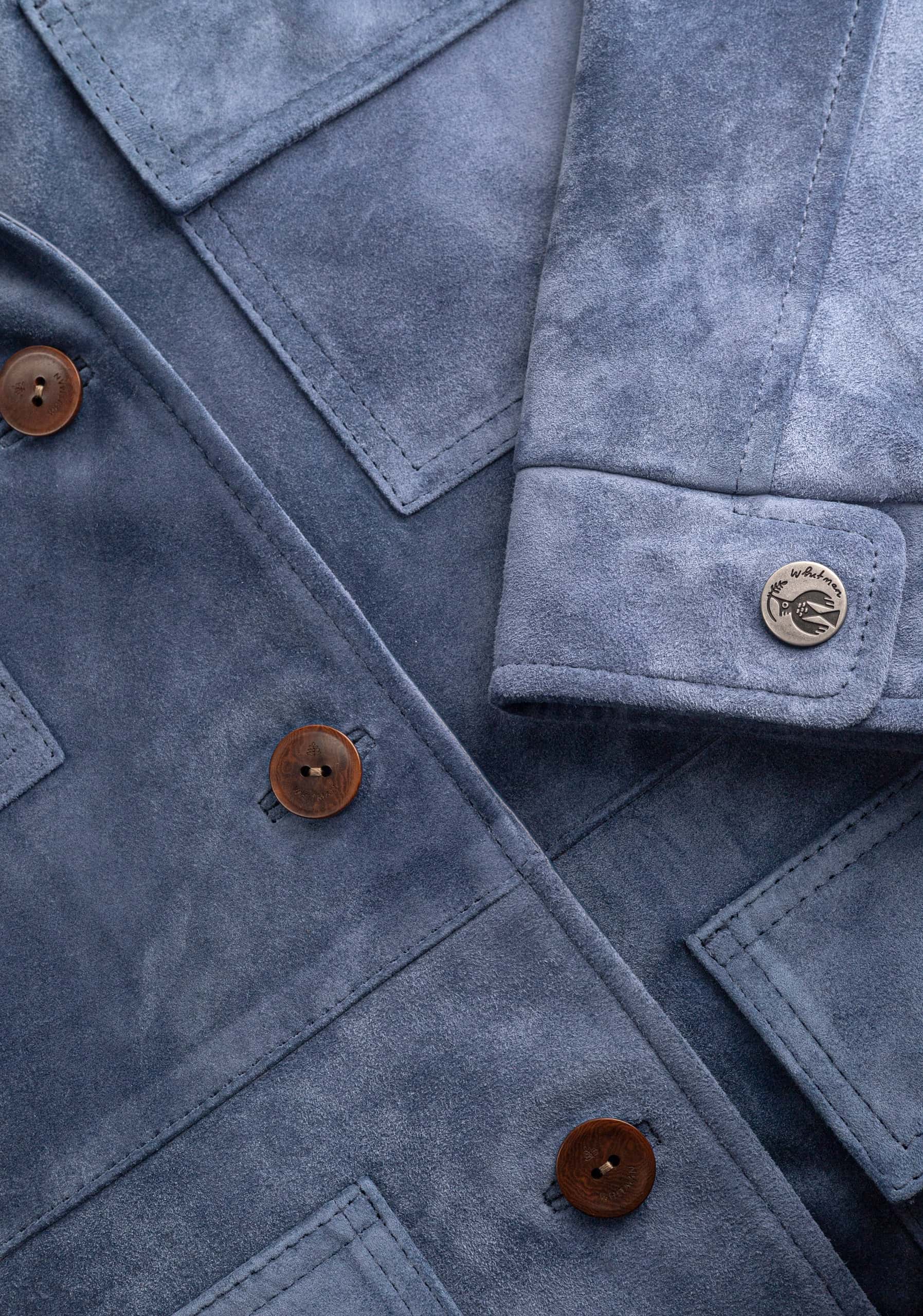 Chaqueta M Ruanda Gamuza Azul Med - miniatura 4