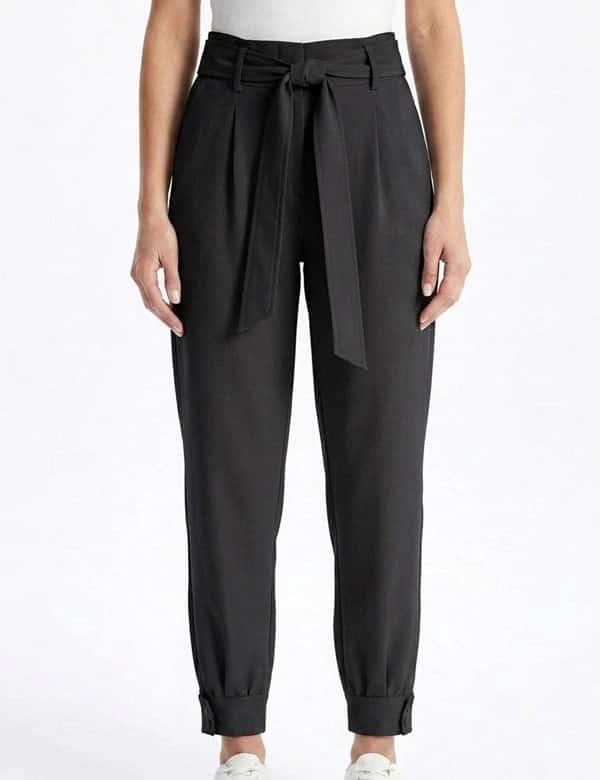 Pantalon Vintage Puño en Bota Negro