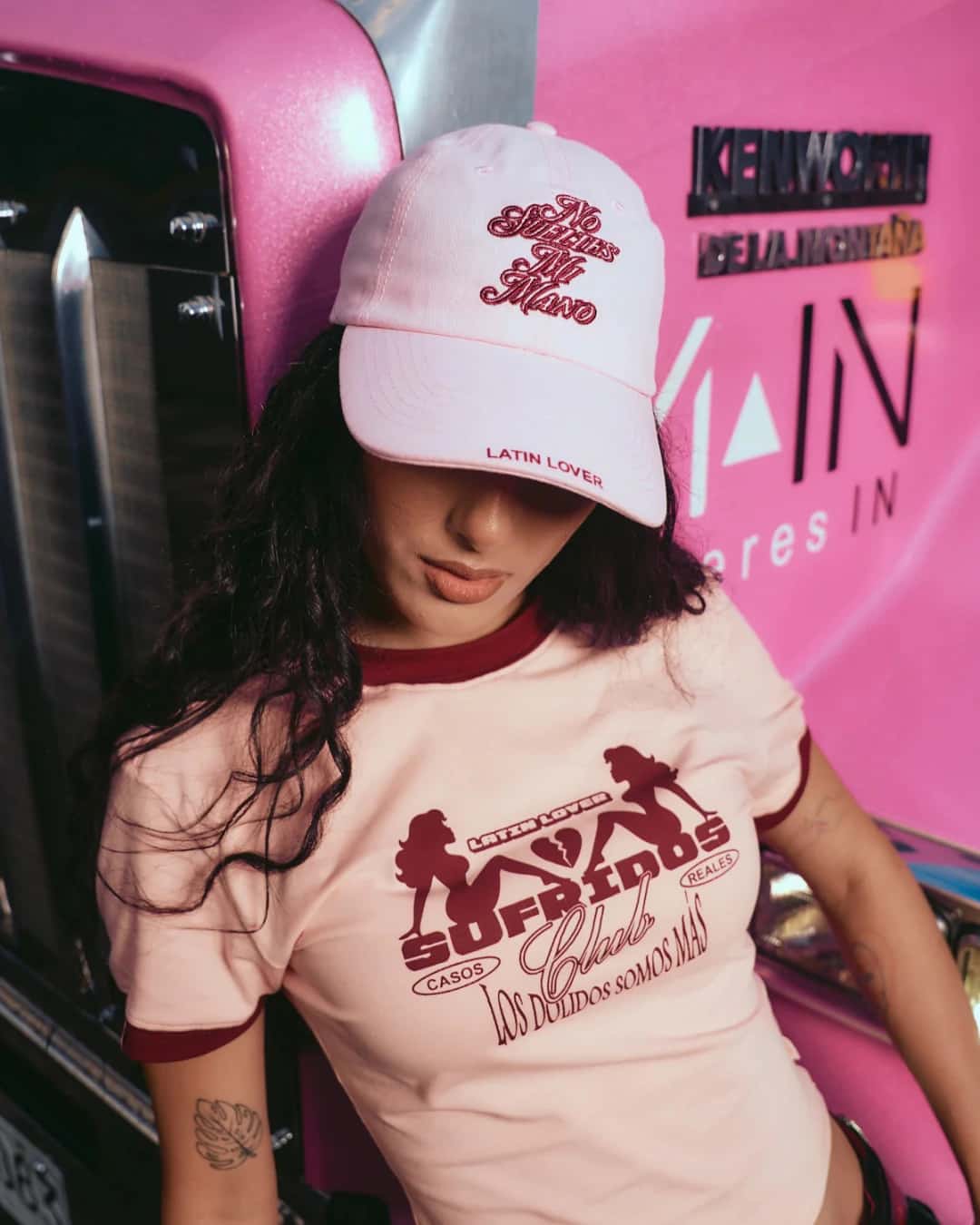 GORRA NO SUELTES MI MANO ROSADO - miniatura 3