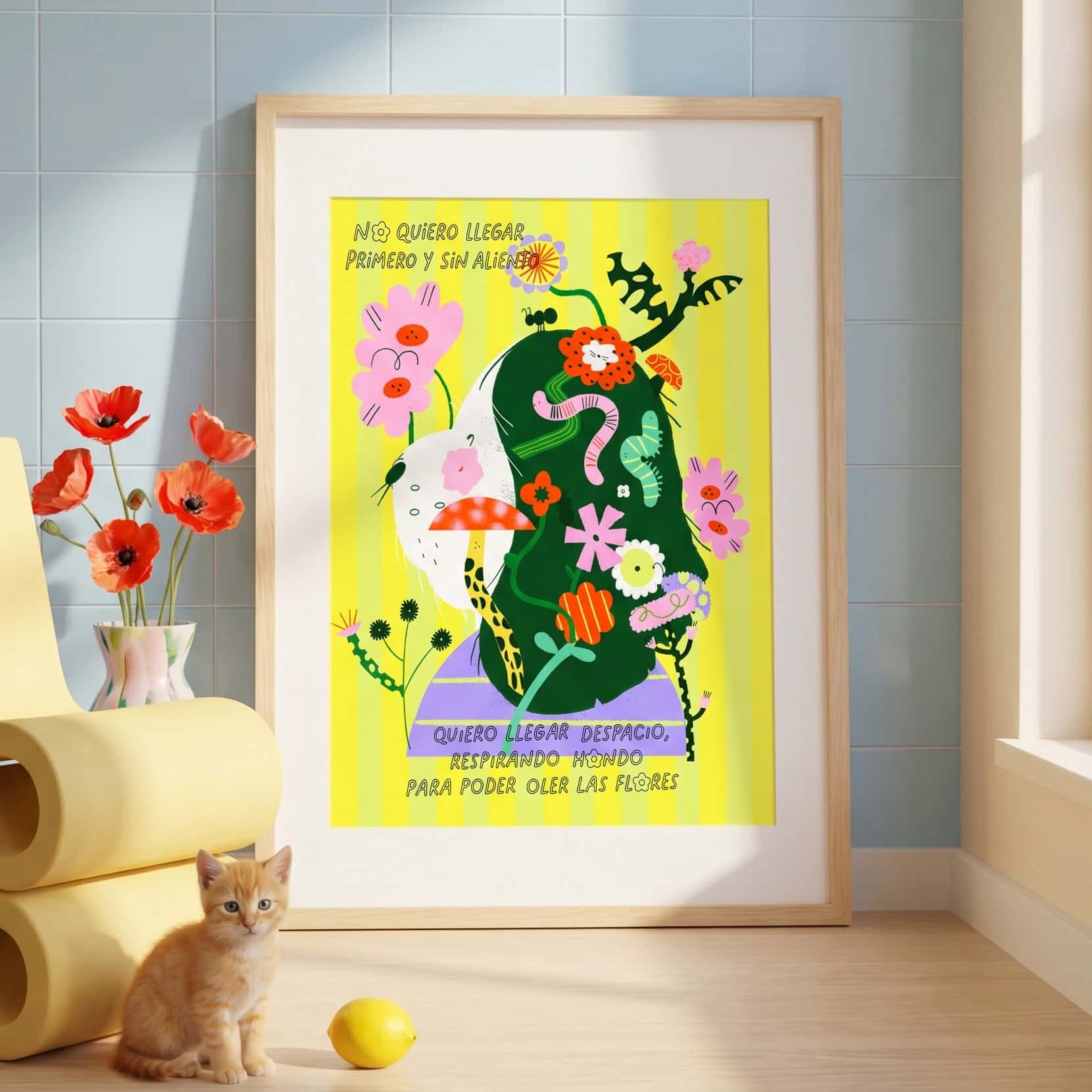 🐛✨ Póster “Quiero llegar despacio”
