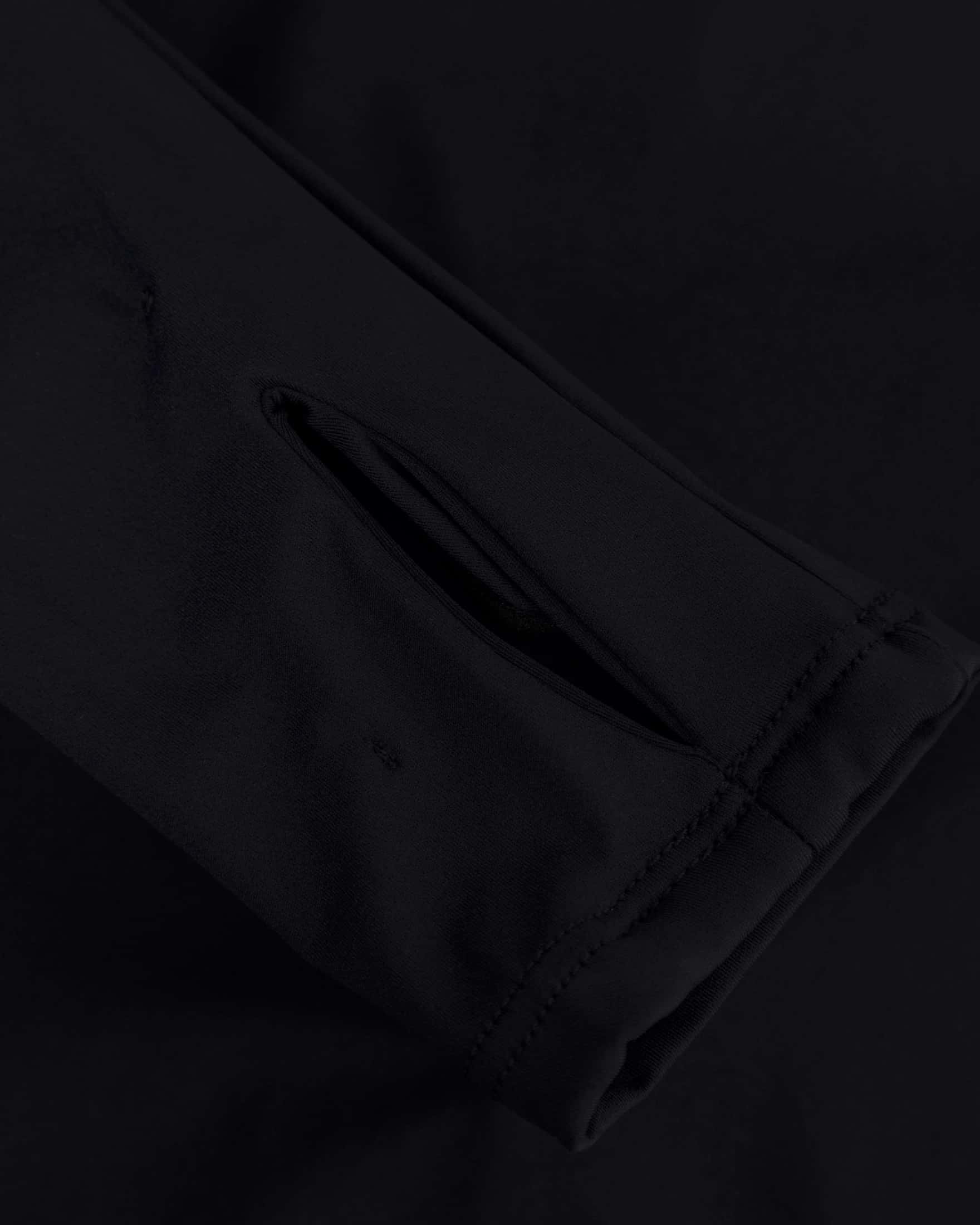 W Line Basic Long Sleeve Tshirt Black - miniatura 6