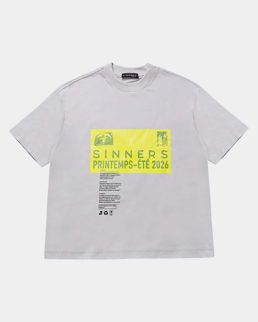 PRE-CAUCION GRAY T-SHIRT - miniatura 1