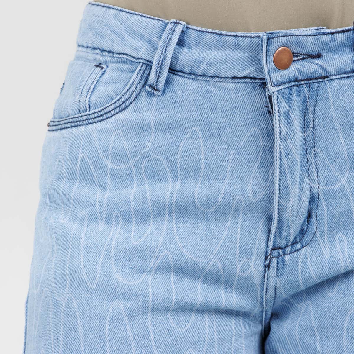 Jean Wide Leg  Ax-3077 Rigido - miniatura 3