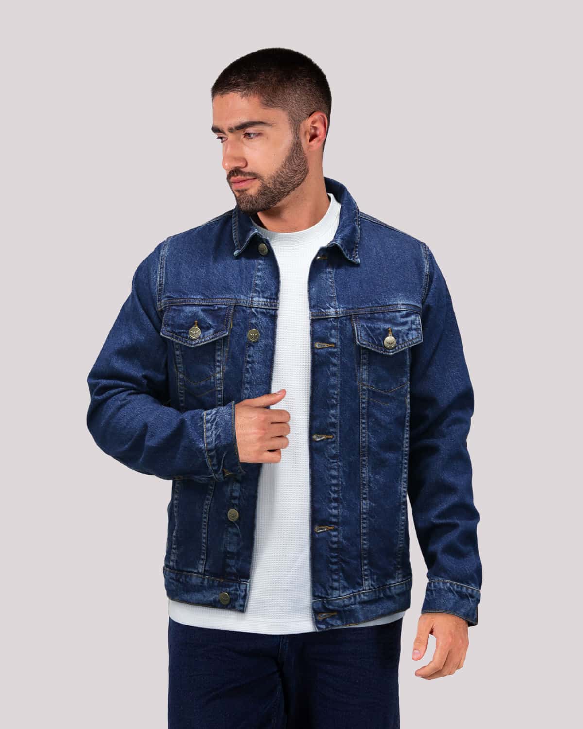 Chaqueta azul para hombre