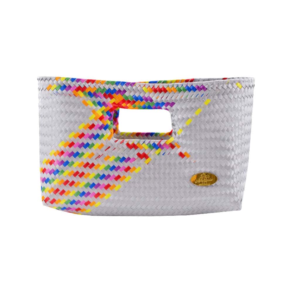 Alison Woven Clutch in Splash of Rainbow - miniatura 3