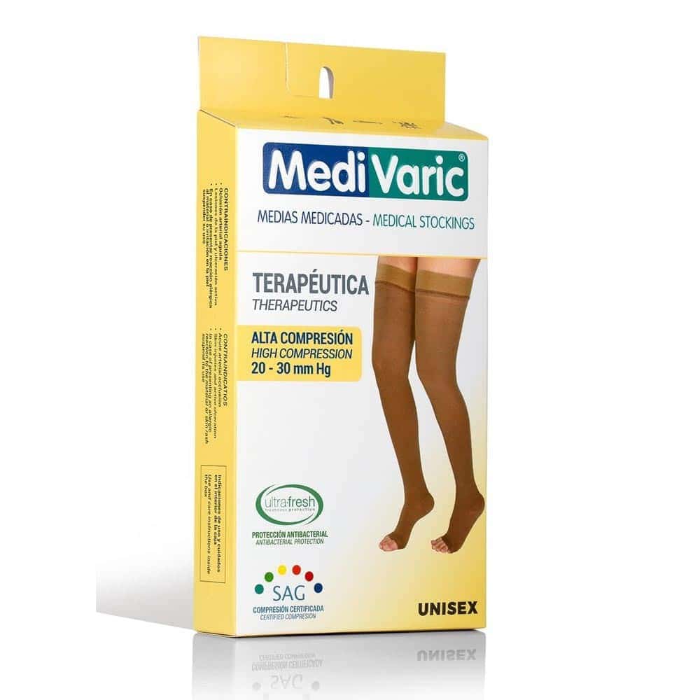 Medias Muslo Alta Compresión 20-30 mmHg