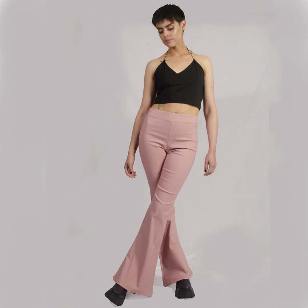 Pantalon Campana Rosa