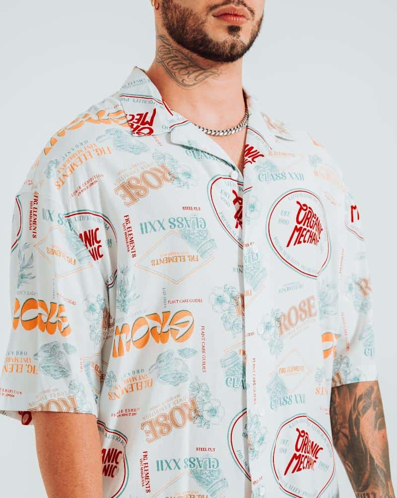 Camisa Para Hombre Oversize Crudo Grow - miniatura 4