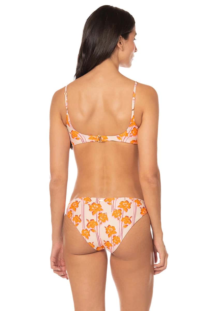 Maaji Molokai Bloom Flirt Low Rise Thin Side  Bikini Bottom