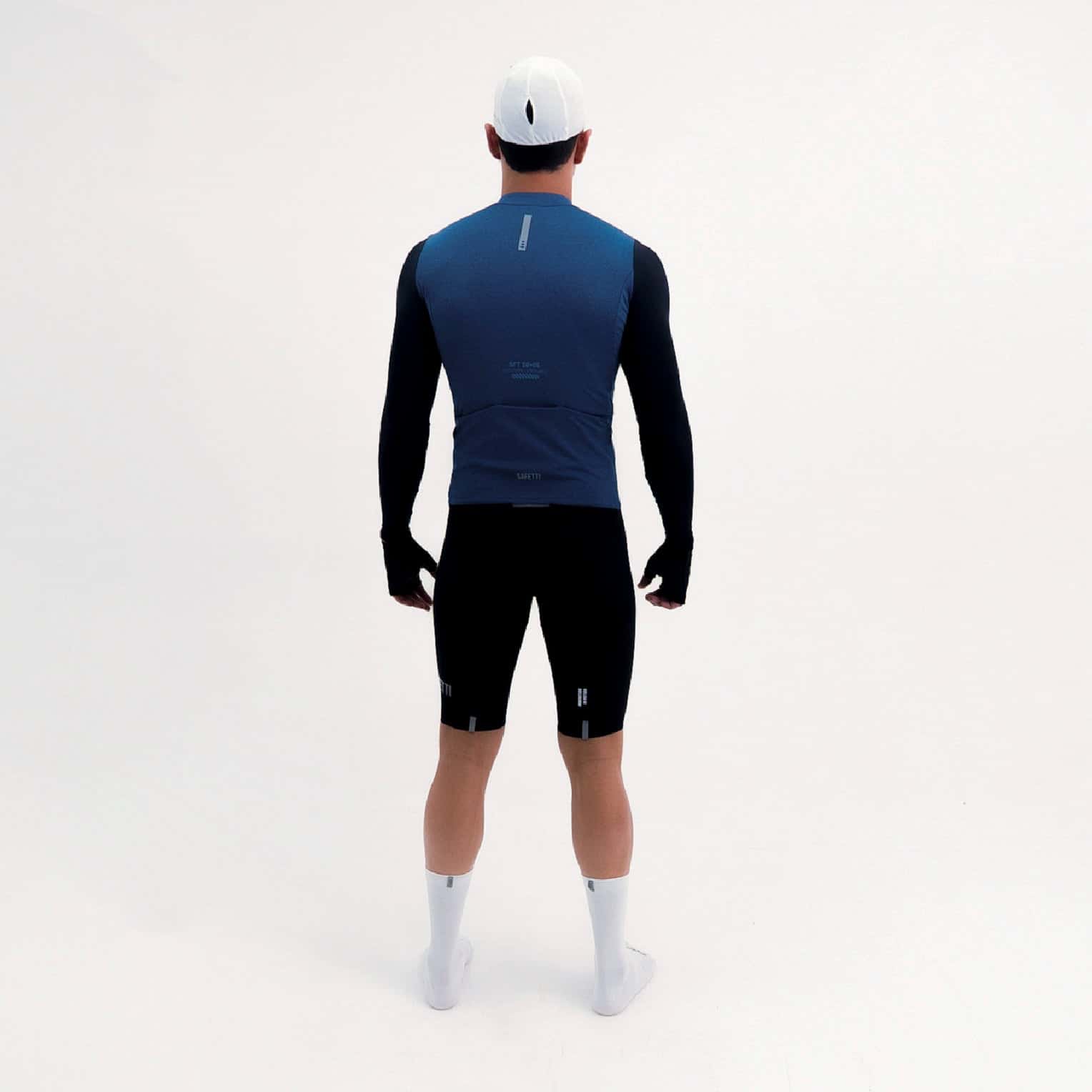 CAMISA CICLISMO MANGA LARGA CLIMATE AZUL PARA HOMBRE - miniatura 2