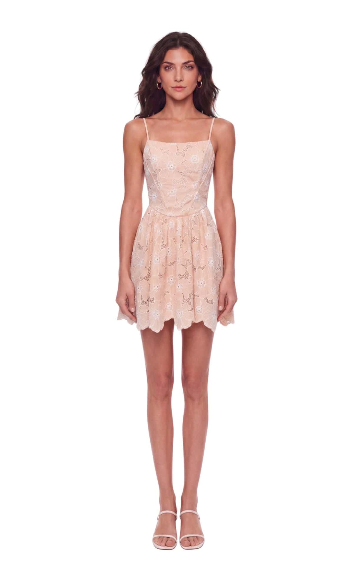 Vestido corto Blanche Peach