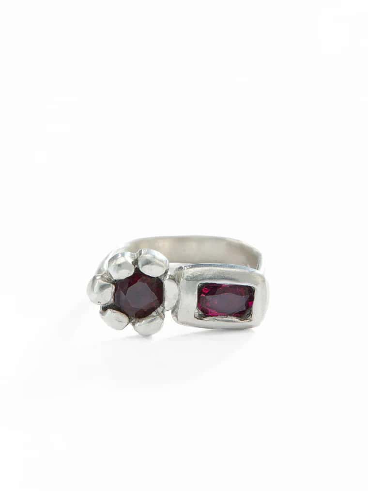 FLORI GARNET & TOURMALINE RING