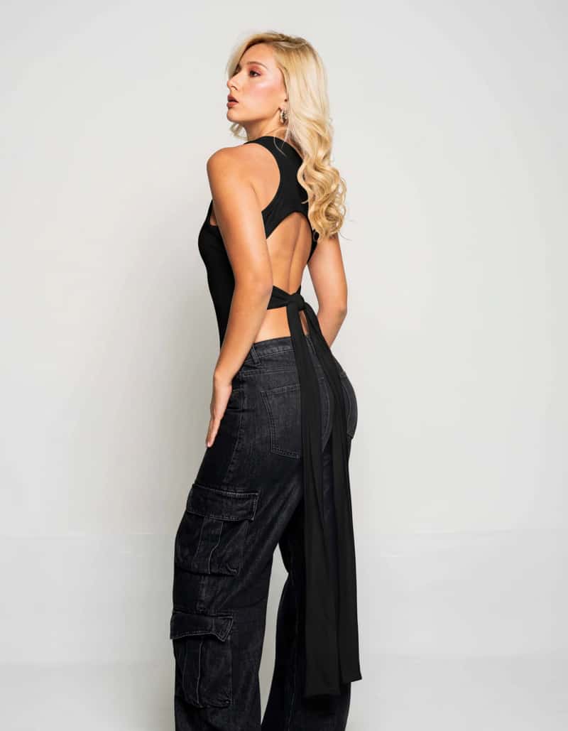 Tank Top Bow Black - miniatura 2