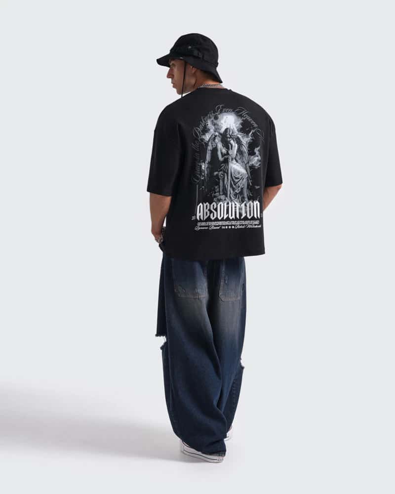 Camiseta Negra Oversize Rebellion - miniatura 6