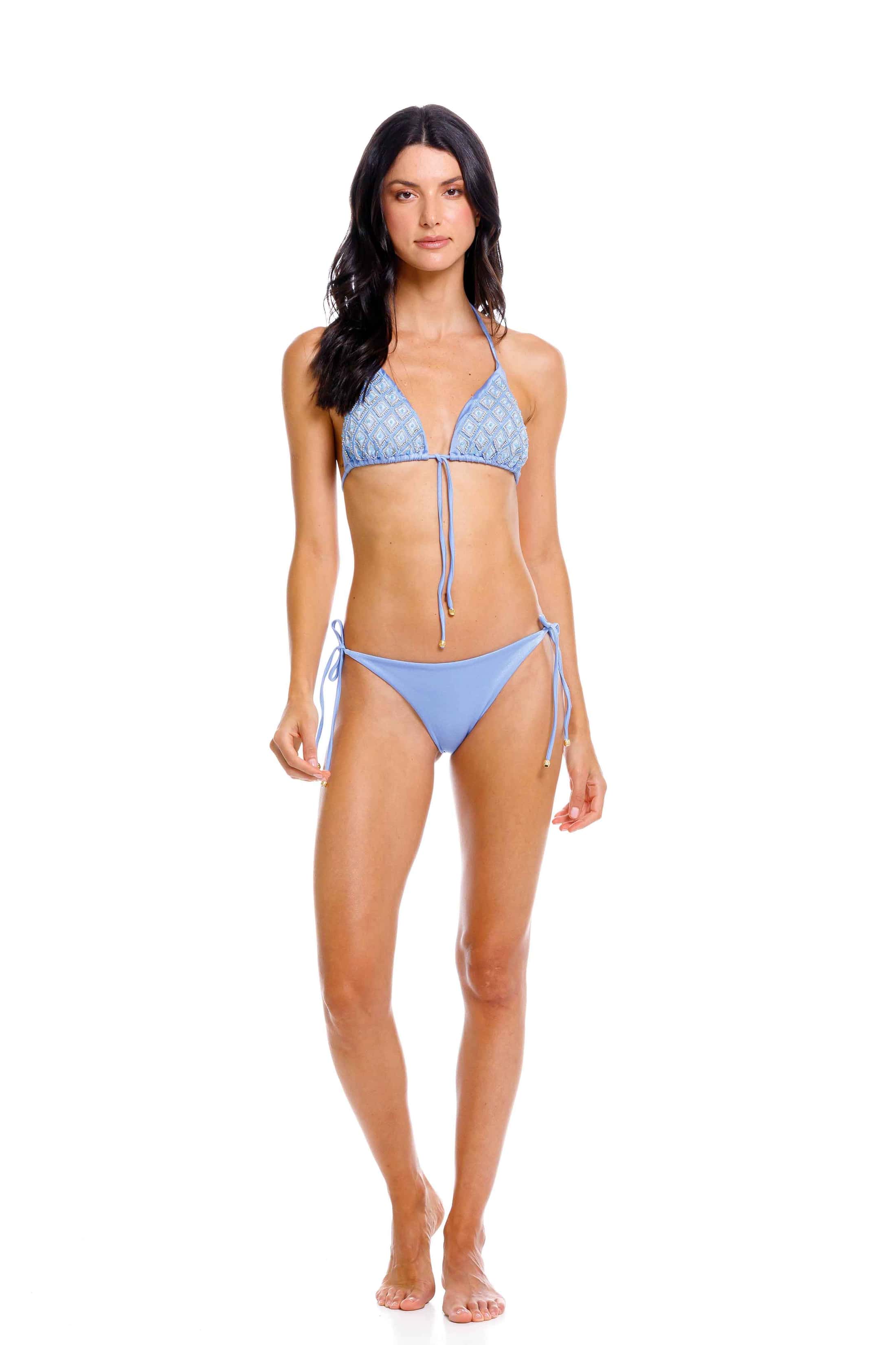 Top Triángulo de Bikini Cerulean
