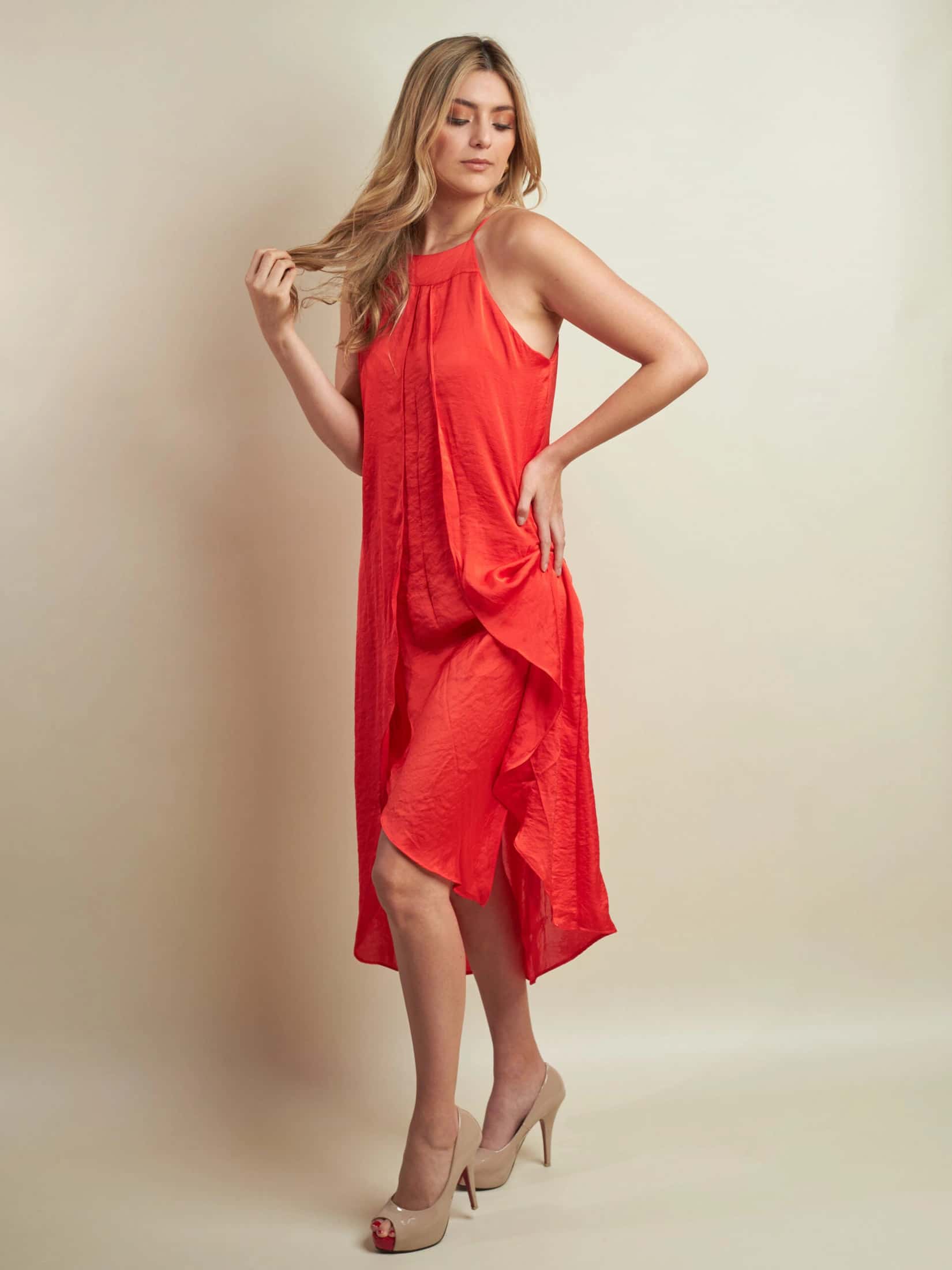 Vestido Angeles Tomate