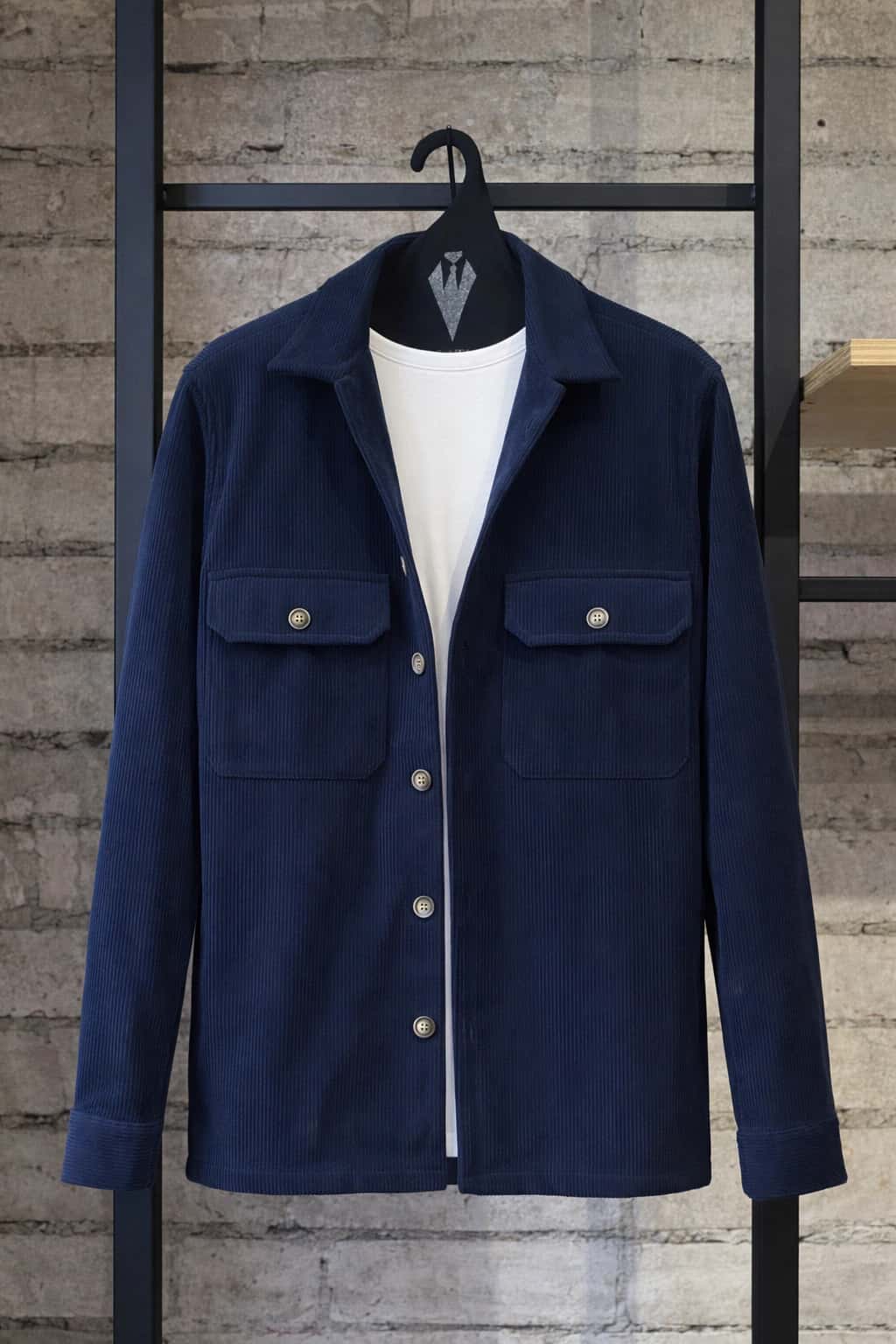 Chaqueta Para Hombre en Corduroy Azul