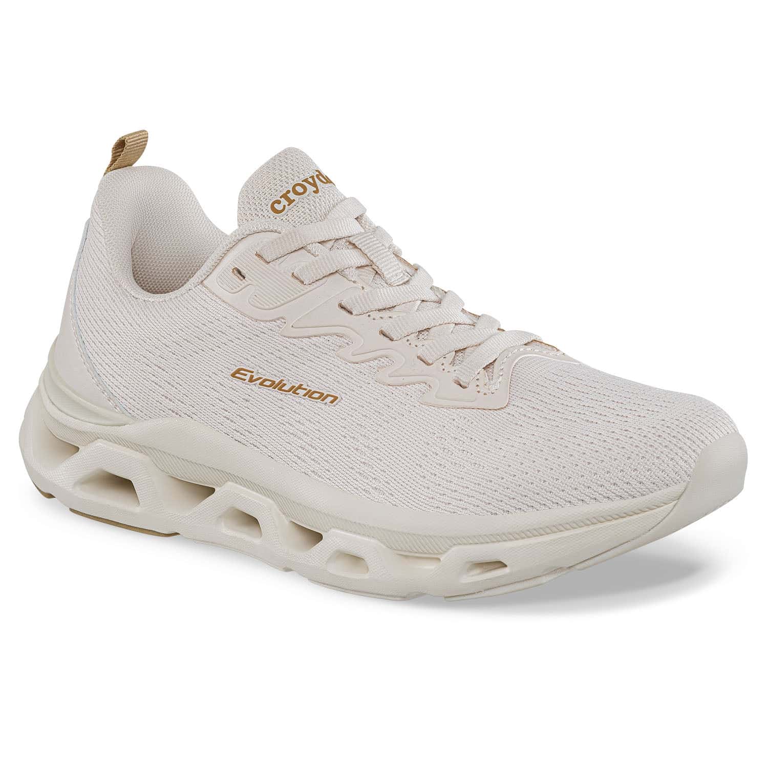 Tenis Running Hazer Beige Croydon para Mujer