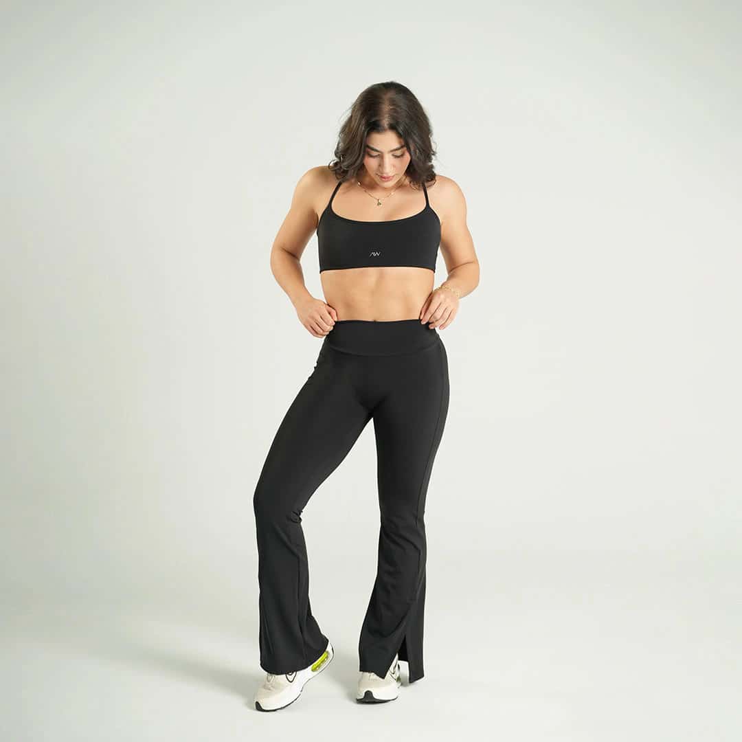 High Waist Flare Leggings Sens  Negro - miniatura 2