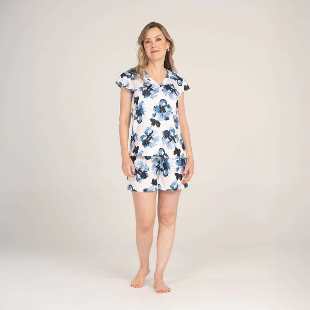Conjunto de Pijama Short Pétalos. - miniatura 2