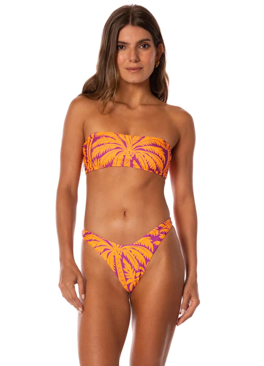 Maaji Flamingo Palm Kanani Strapless Bandeau Bikini Top