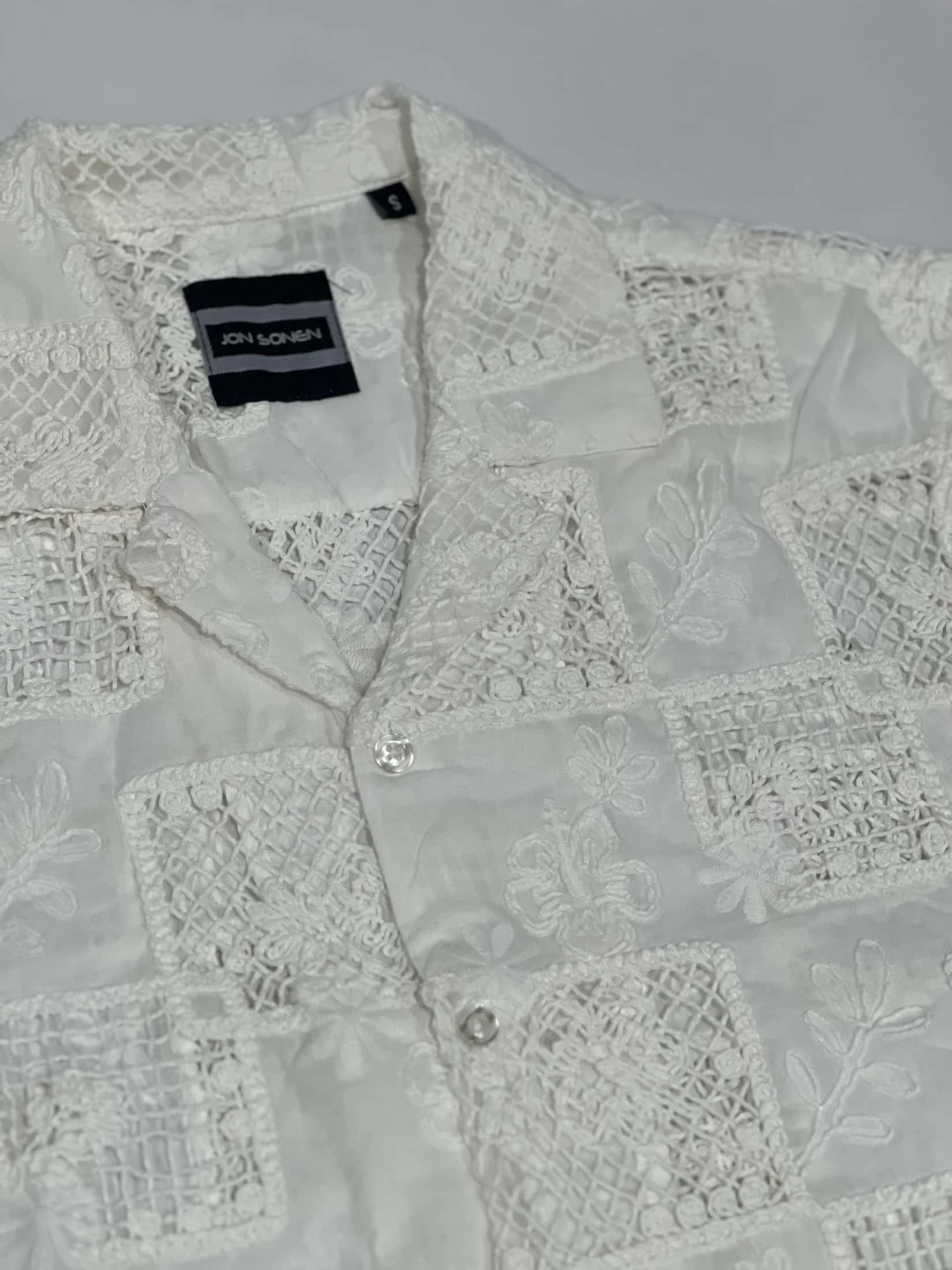 Camisa tejida manga corta oversize Jon Sonen - miniatura 2