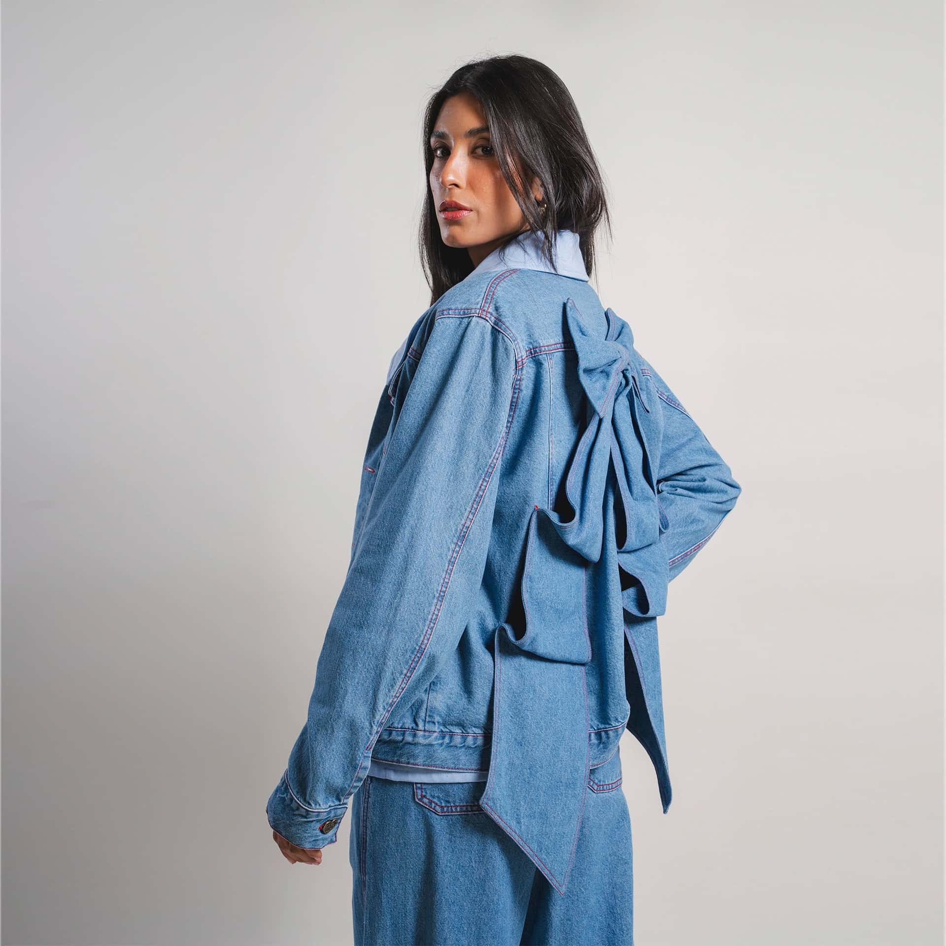 Chaqueta Denim Moño