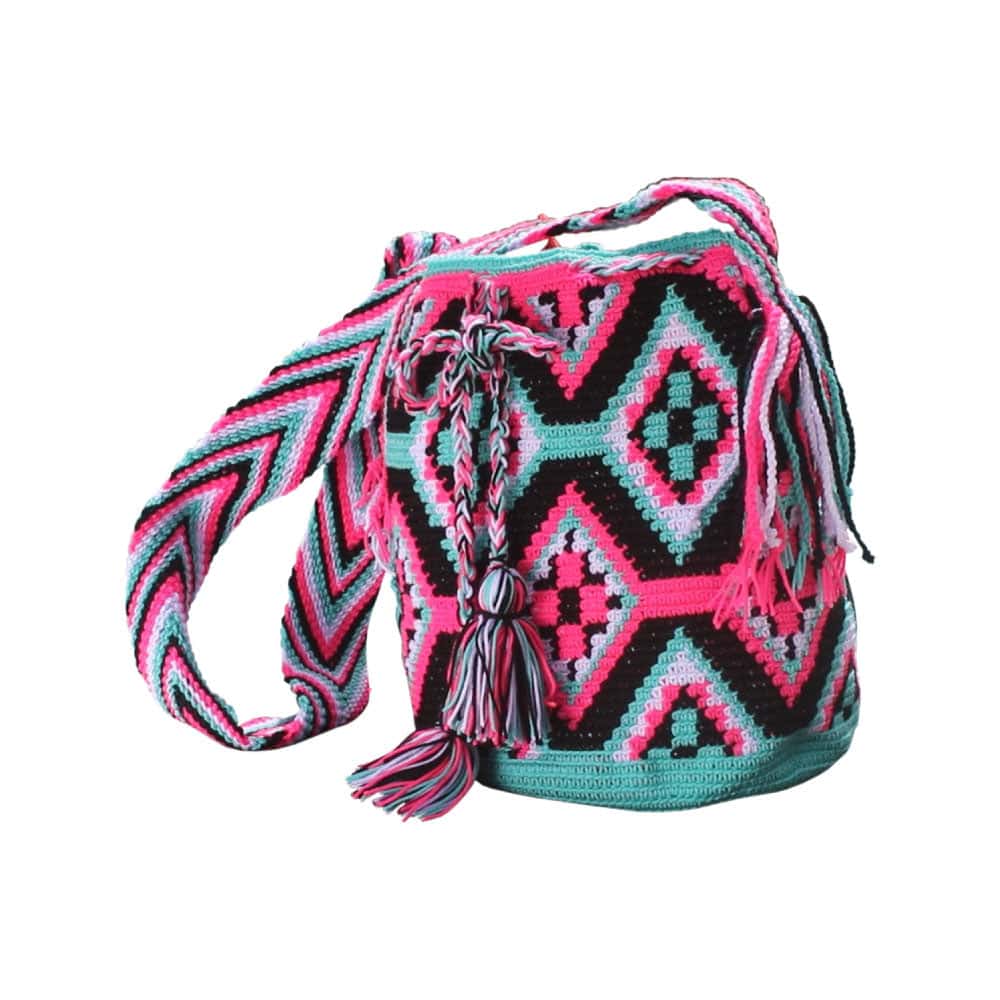 Pink & Turquoise Mochila