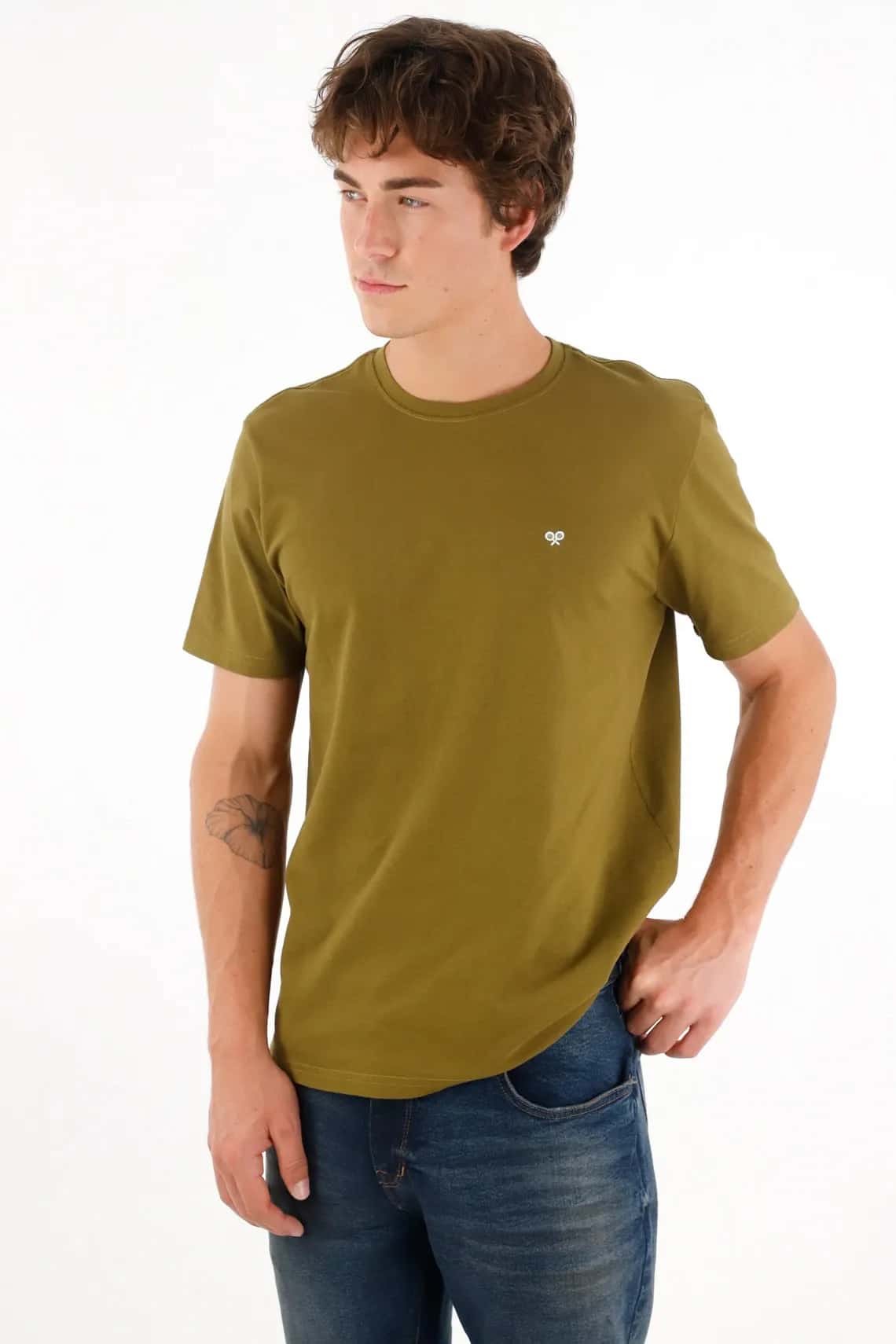 Camiseta  verde para hombre